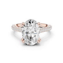 Load image into Gallery viewer, Aadhya 4ct Oval Moissanite Solitaire Diamond Ring for her
