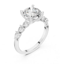 Load image into Gallery viewer, Ishita 2ct Round Moissanite Solitaire Diamond Ring for her