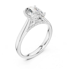 Load image into Gallery viewer, Rhea 2ct Oval Moissanite Solitaire Diamond Ring for her