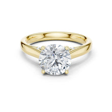 Load image into Gallery viewer, Anvika 2ct Round Moissanite Solitaire Diamond Ring for her