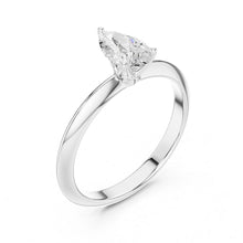 Load image into Gallery viewer, Vidhi 1ct Pear Moissanite Solitaire Diamond Ring for her