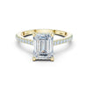 Manvi 2ct Emerald Moissanite Solitaire Diamond Ring for her