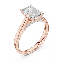Load image into Gallery viewer, Sara 2ct Radiant Moissanite Solitaire Diamond Ring for her