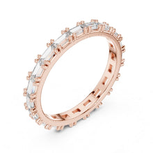 Load image into Gallery viewer, Vedika 1.25ct Baguette Moissanite Solitaire Diamond Ring for her
