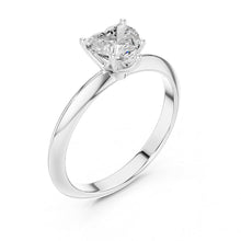 Load image into Gallery viewer, Veera 1ct Heart Moissanite Solitaire Diamond Ring for her