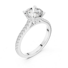 Load image into Gallery viewer, Sanaya 2ct Round Moissanite Solitaire Diamond Ring for her