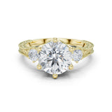 Rohini 2.5ct Round Moissanite Solitaire Diamond Ring for her