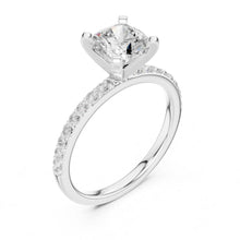 Load image into Gallery viewer, Kashvi 2ct Cushion Moissanite Solitaire Diamond Ring for her