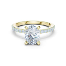 Load image into Gallery viewer, Devika 2ct Oval Moissanite Solitaire Diamond Ring for her