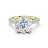 Ivana 4ct Round Moissanite Solitaire Diamond Ring for her
