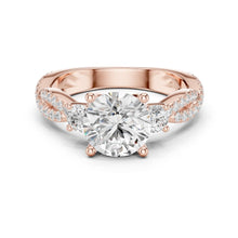 Load image into Gallery viewer, Avika 2ct Round Moissanite Solitaire Diamond Ring for her