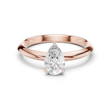Load image into Gallery viewer, Vidhi 1ct Pear Moissanite Solitaire Diamond Ring for her