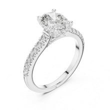 Load image into Gallery viewer, Mahika 1.5ct Oval Moissanite Solitaire Diamond Ring for her