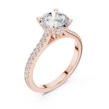 Load image into Gallery viewer, Sanaya 2ct Round Moissanite Solitaire Diamond Ring for her