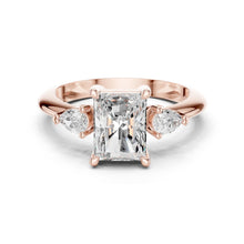 Load image into Gallery viewer, Shanaya 3ct Radiant Moissanite Solitaire Diamond Ring for her