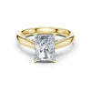 Sara 2ct Radiant Moissanite Solitaire Diamond Ring for her