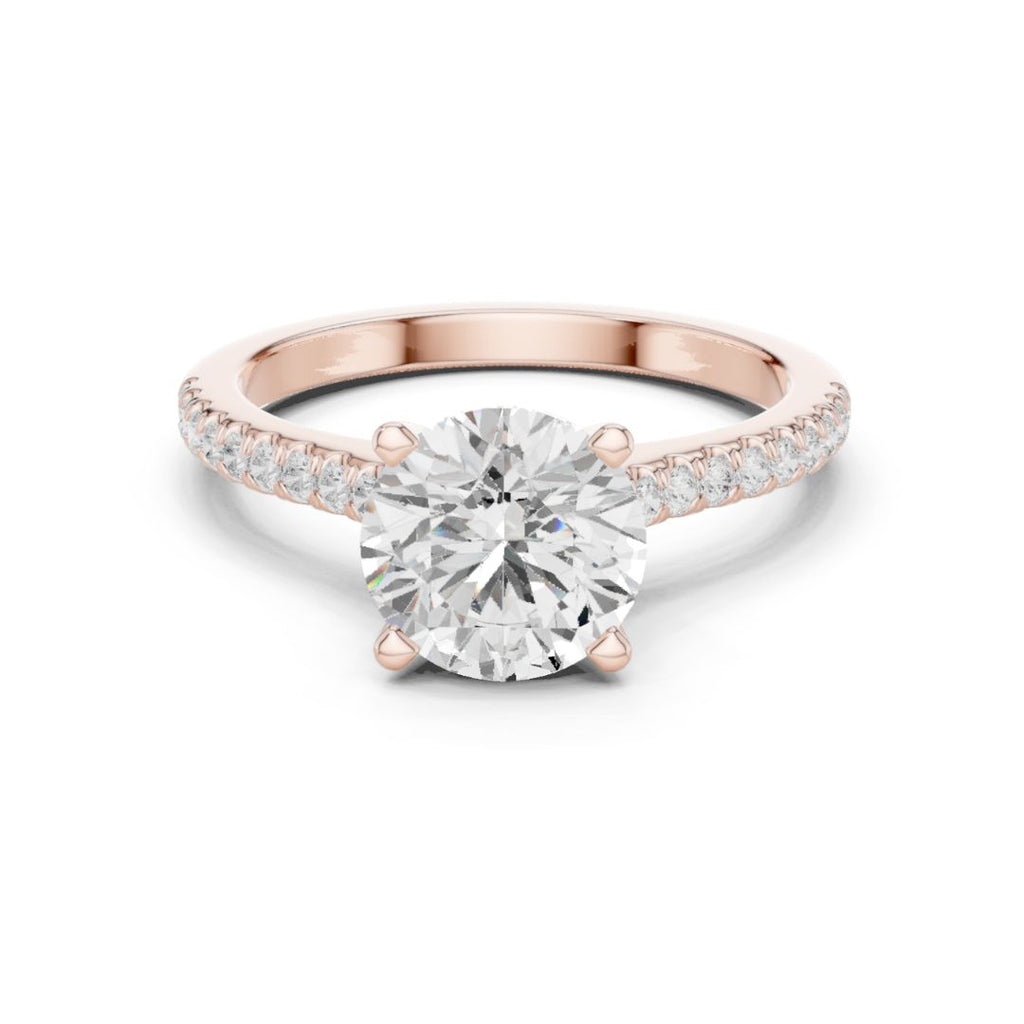 Sanaya 2ct Round Moissanite Solitaire Diamond Ring for her
