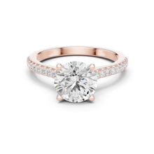 Load image into Gallery viewer, Sanaya 2ct Round Moissanite Solitaire Diamond Ring for her