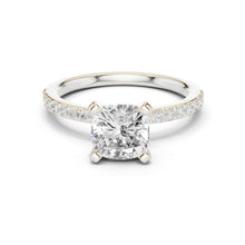 Load image into Gallery viewer, Kashvi 2ct Cushion Moissanite Solitaire Diamond Ring for her