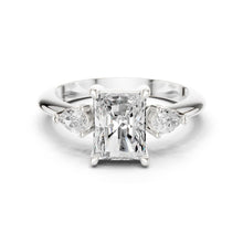 Load image into Gallery viewer, Shanaya 3ct Radiant Moissanite Solitaire Diamond Ring for her