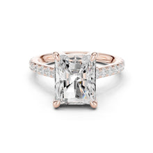 Load image into Gallery viewer, Anaya 4ct Radiant Moissanite Solitaire Diamond Ring for her