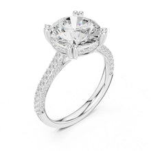Load image into Gallery viewer, Ivana 4ct Round Moissanite Solitaire Diamond Ring for her