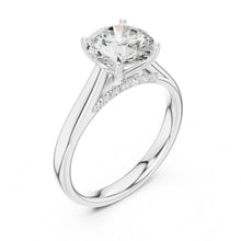 Load image into Gallery viewer, Anvika 2ct Round Moissanite Solitaire Diamond Ring for her