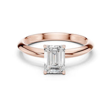 Load image into Gallery viewer, Kyra 1ct Emerald Moissanite Solitaire Diamond Ring for her