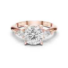 Load image into Gallery viewer, Trina 3ct Round Moissanite Solitaire Diamond Ring for her