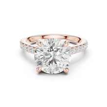 Load image into Gallery viewer, Kiya 4ct Round Moissanite Solitaire Diamond Ring for her