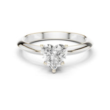 Load image into Gallery viewer, Veera 1ct Heart Moissanite Solitaire Diamond Ring for her