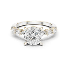 Load image into Gallery viewer, Ishita 2ct Round Moissanite Solitaire Diamond Ring for her