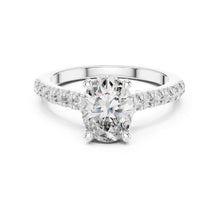 Load image into Gallery viewer, Mahika 1.5ct Oval Moissanite Solitaire Diamond Ring for her