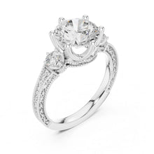 Load image into Gallery viewer, Rohini 2.5ct Round Moissanite Solitaire Diamond Ring for her
