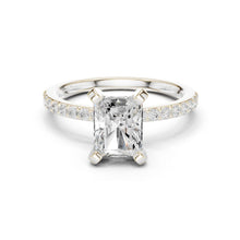 Load image into Gallery viewer, Niharika 2ct Radiant Moissanite Solitaire Diamond Ring for her