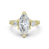 Damini 2.5ct Marquise Moissanite Solitaire Diamond Ring for her
