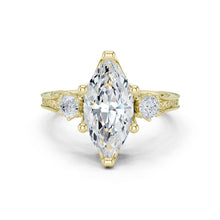 Load image into Gallery viewer, Damini 2.5ct Marquise Moissanite Solitaire Diamond Ring for her