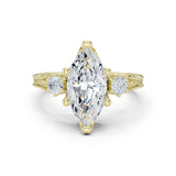 Damini 2.5ct Marquise Moissanite Solitaire Diamond Ring for her