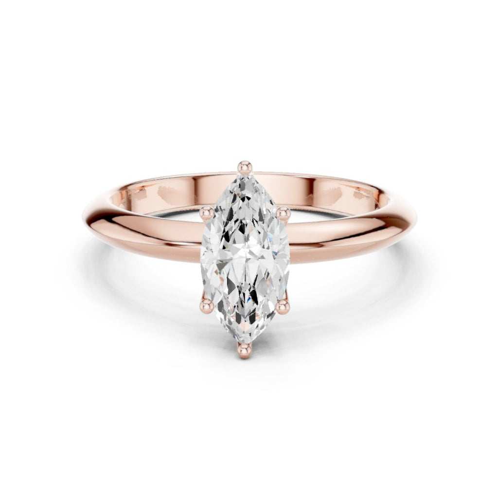 Diara 1ct Marquise Moissanite Solitaire Diamond Ring for her