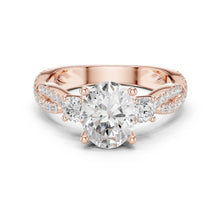 Load image into Gallery viewer, Nyra 2ct Oval Moissanite Solitaire Diamond Ring for her