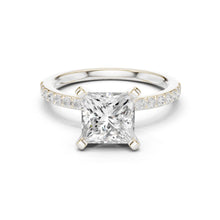 Load image into Gallery viewer, Bhavya 2ct Princess Moissanite Solitaire Diamond Ring for her