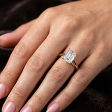 Load image into Gallery viewer, Sara 2ct Radiant Moissanite Solitaire Diamond Ring for her