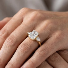 Load image into Gallery viewer, Shanaya 3ct Radiant Moissanite Solitaire Diamond Ring for her