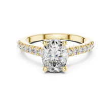 Load image into Gallery viewer, Mahika 1.5ct Oval Moissanite Solitaire Diamond Ring for her