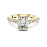 Mahika 1.5ct Oval Moissanite Solitaire Diamond Ring for her