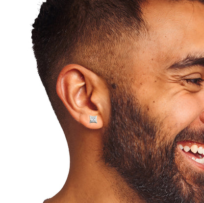 Stud for Men- Model wearing the earring