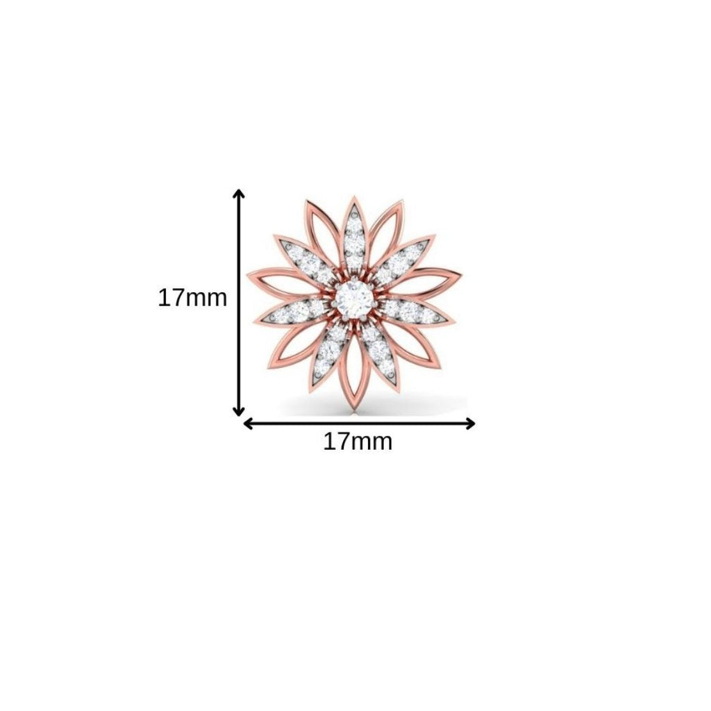Radiant Bloom Sterling Silver Earrings for Women