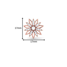 Load image into Gallery viewer, Radiant Bloom Sterling Silver Earrings for Women