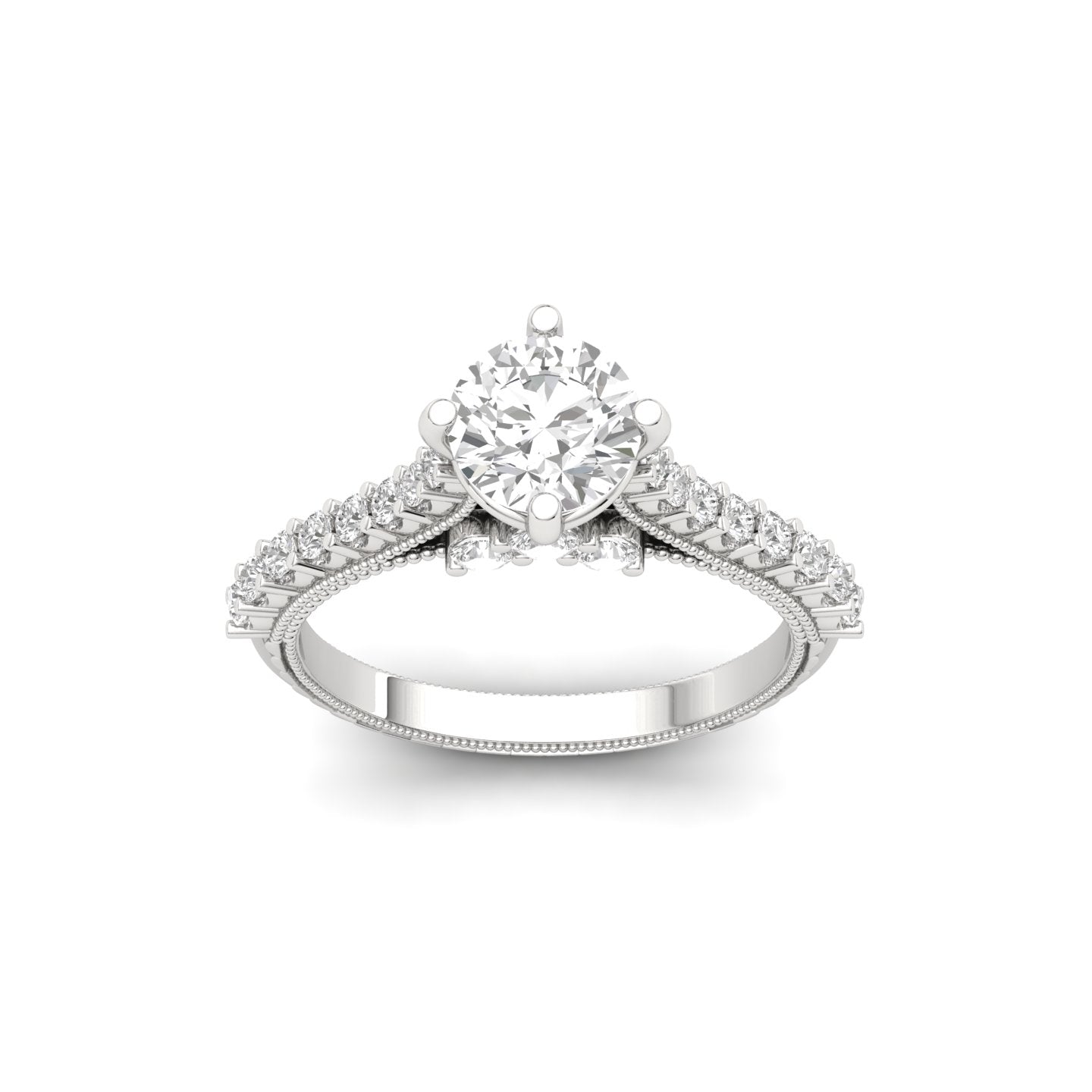 Tiye Diamond Silver Ring for Her