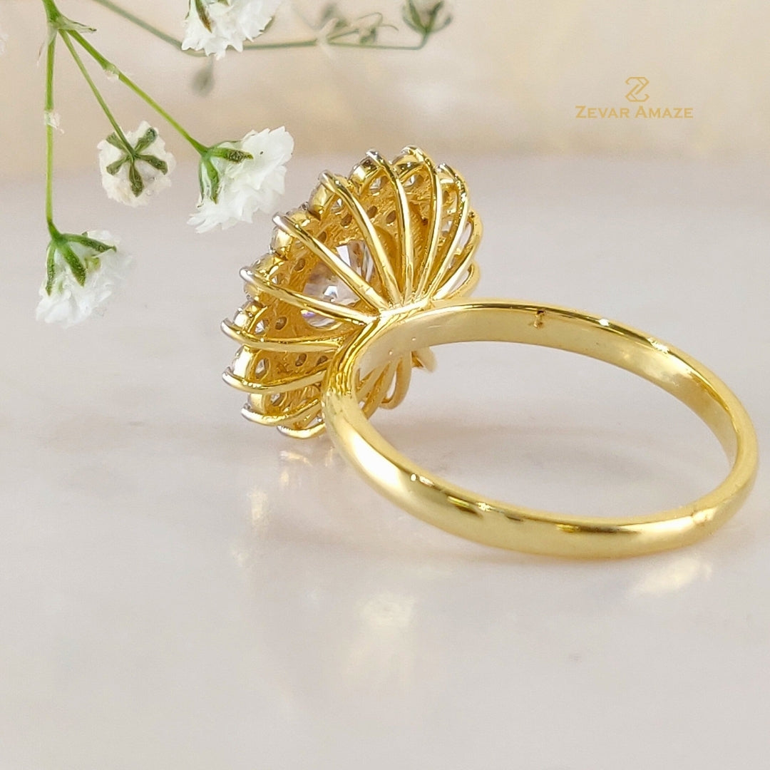 Gatha Diamond Silver Ring for Her